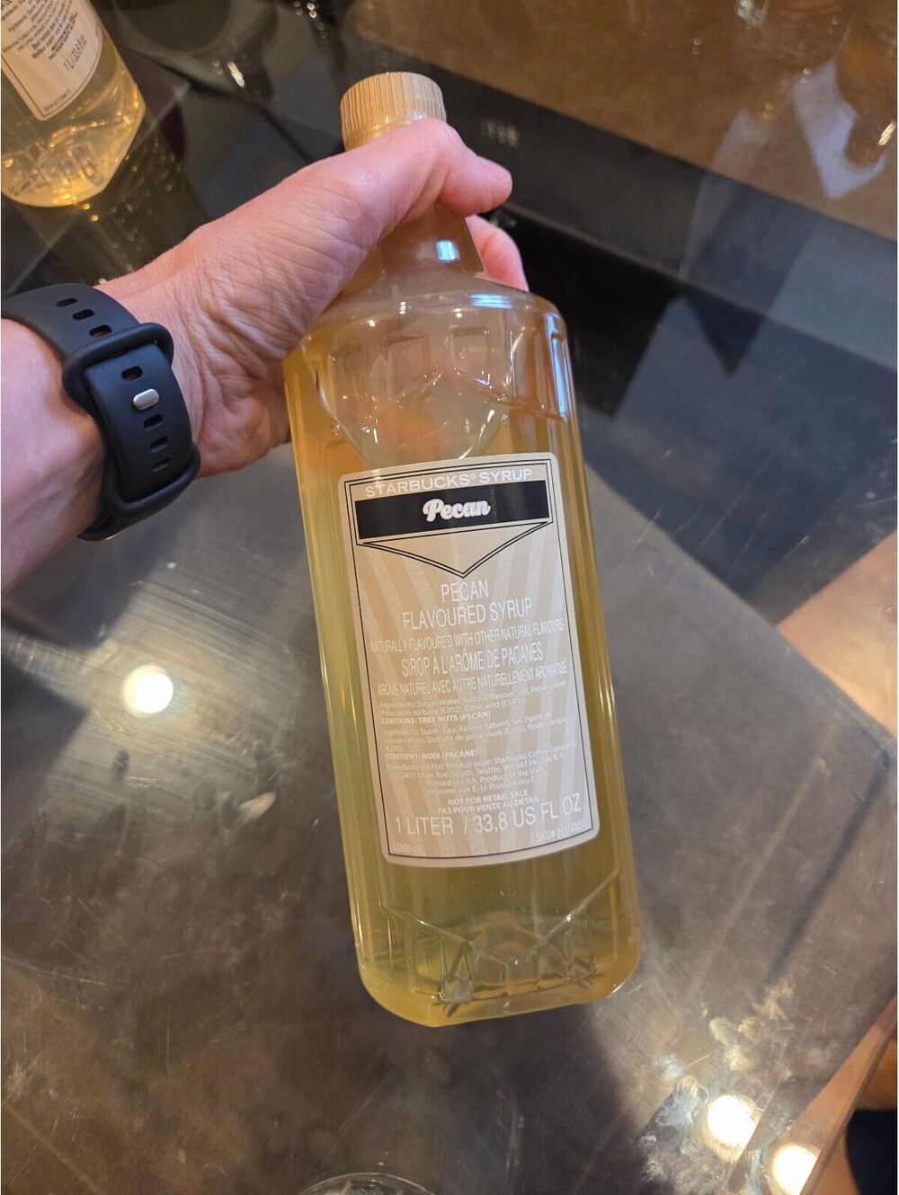 Starbucks Pecan Flavored Syrup 1 Liter Bottle